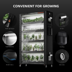 Spider Farmer 6 stufiger Pflanzenständer mit Wachstumslichtern 220 W 2