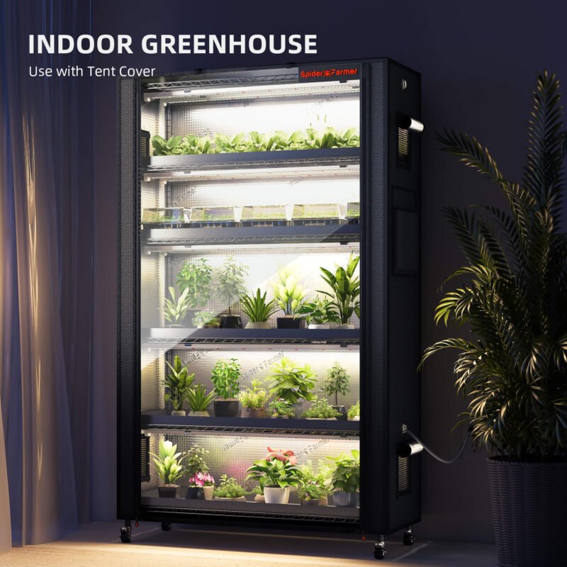 Spider Farmer 6 stufiger Pflanzenständer mit Wachstumslichtern 220 W 7