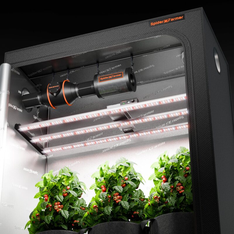 Spider Farmer 70x140x200cm Growzelt Set SE4500 16