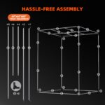 Spider Farmer Automatisiertes Growbox Komplettset – 150×150×200cm für 9 Pflanzen G8600 12