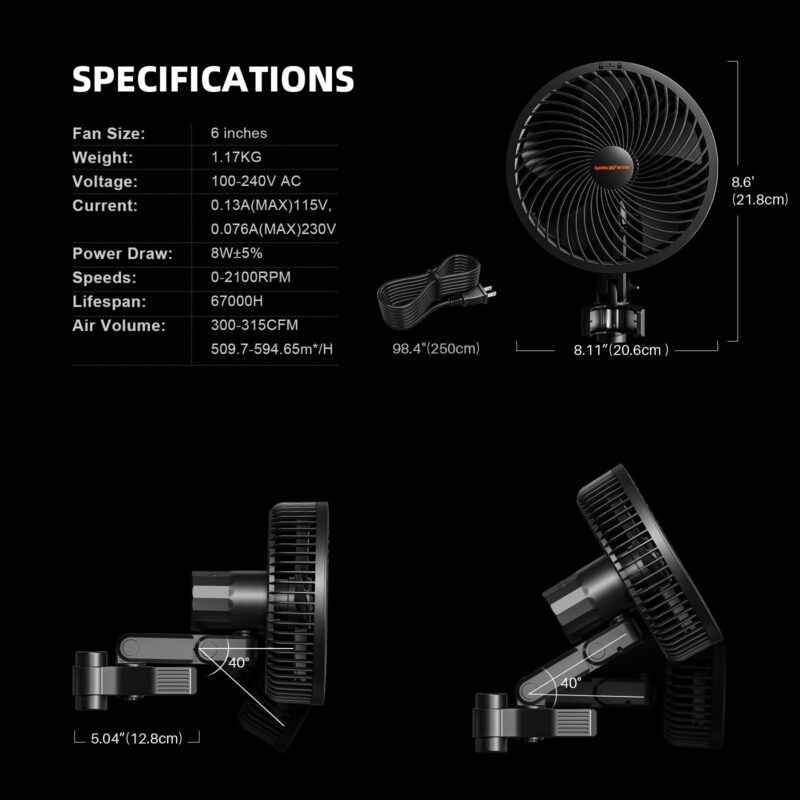 Spider Farmer Automatisiertes Growbox Komplettset – 150×150×200cm für 9 Pflanzen G8600 9