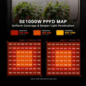 Spider Farmer SE1000W 150 x 150 cm Growzelt-Set