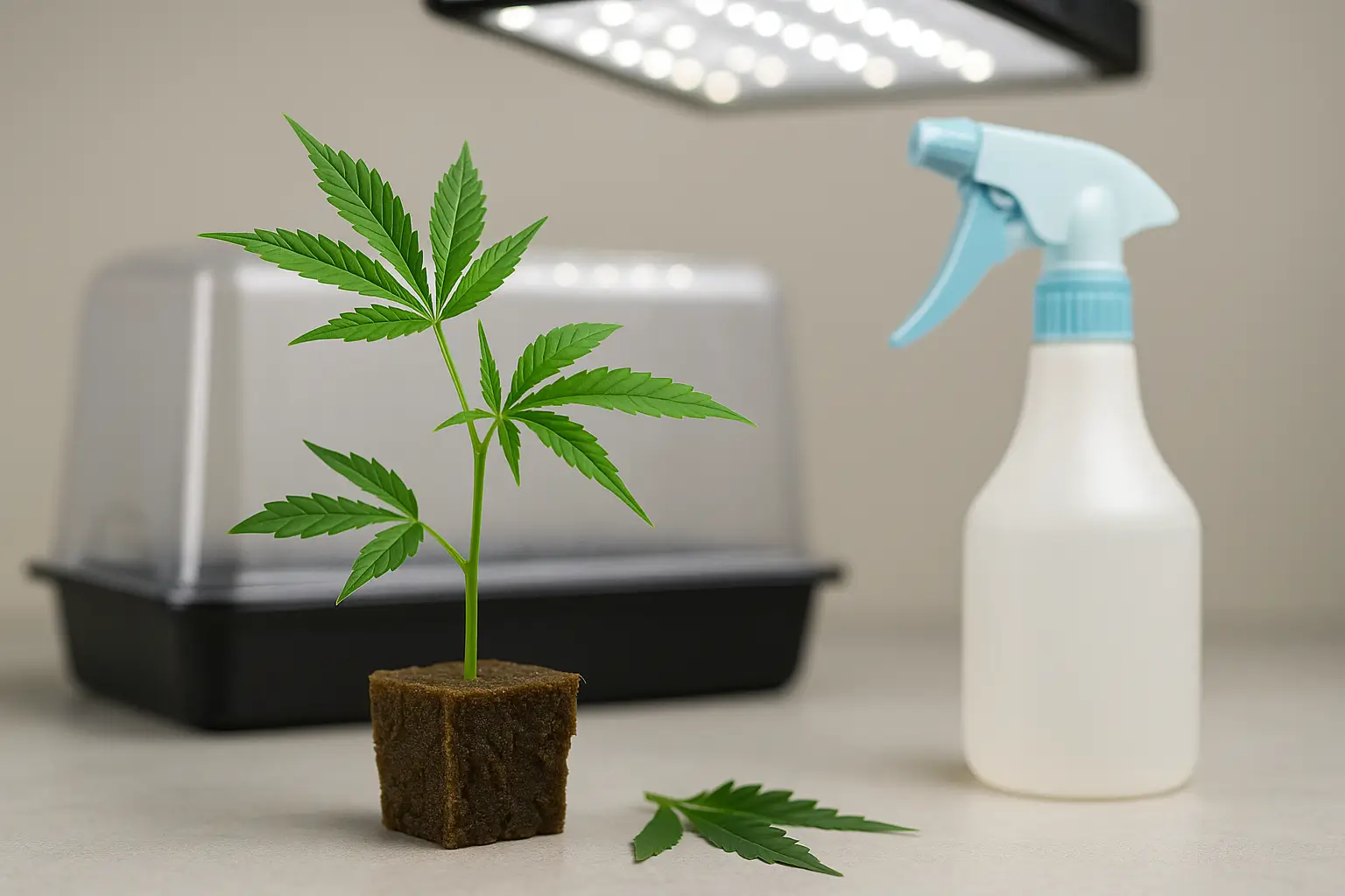 Warum werden die Blätter von Cannabis Stecklingen beschnitten
