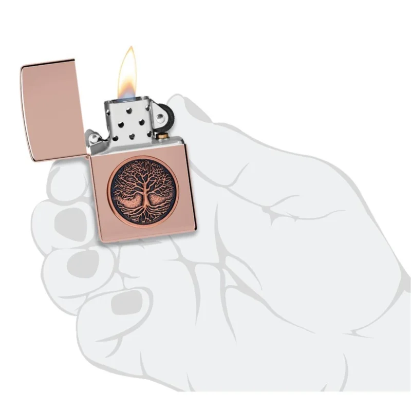 Zippo Benzinfeuerzeug 49190 Tree Of Life Emblem 5