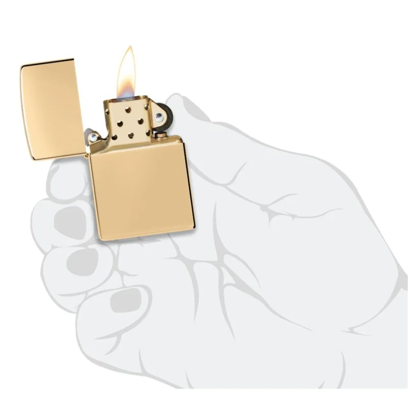 Zippo Benzinfeuerzeug BRASS HIGH POLISHED 5