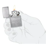 Zippo Benzinfeuerzeug BRUSHED CHROME 5