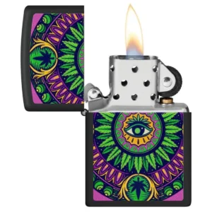 Zippo Benzinfeuerzeug Cannabis Pattern Design 3
