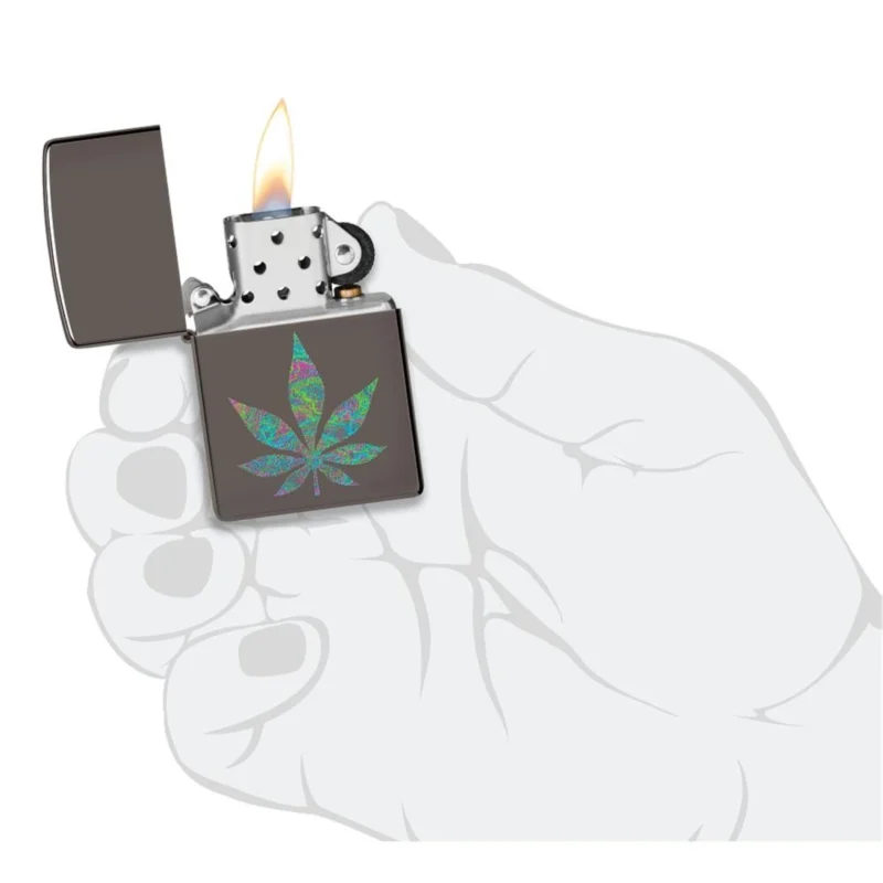 Zippo Benzinfeuerzeug Funky Cannabis Design5