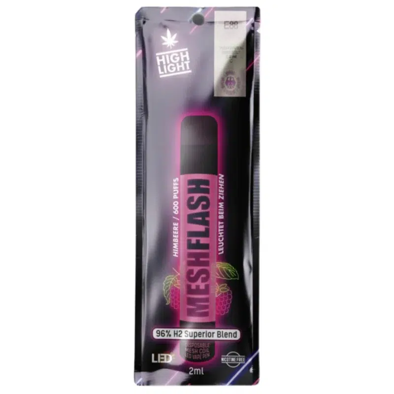Meshflash H2 96% Einweg Vape 2ml Himbeere