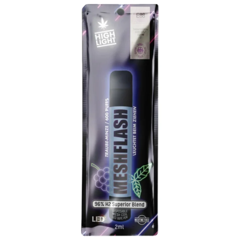 Meshflash H2 96% Einweg Vape 2ml Traube Minze