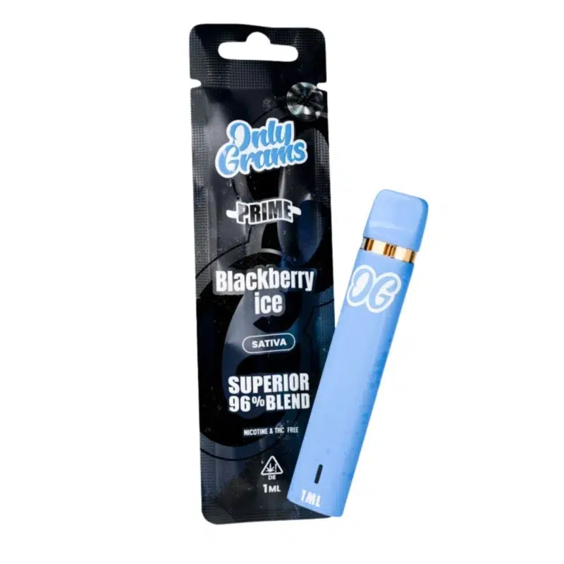 OnlyGrams Superior Blend 96% Einweg Vape Prime Blackberry Ice