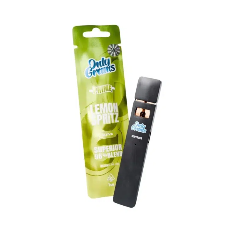 OnlyGrams Superior Blend 96% Einweg Vape Prime Lemon Spritz