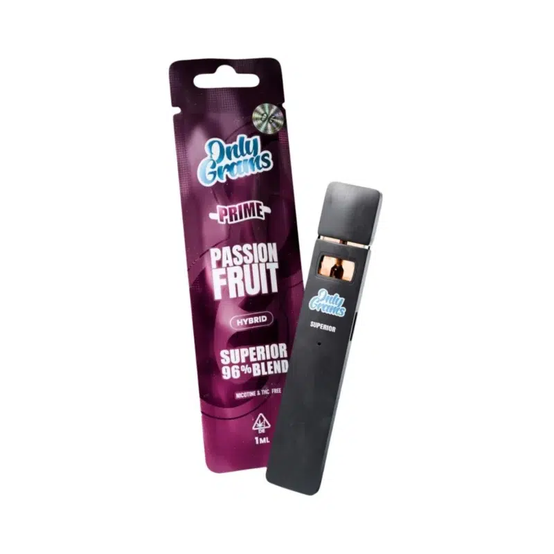 OnlyGrams Superior Blend 96% Einweg Vape Prime Passionfruit