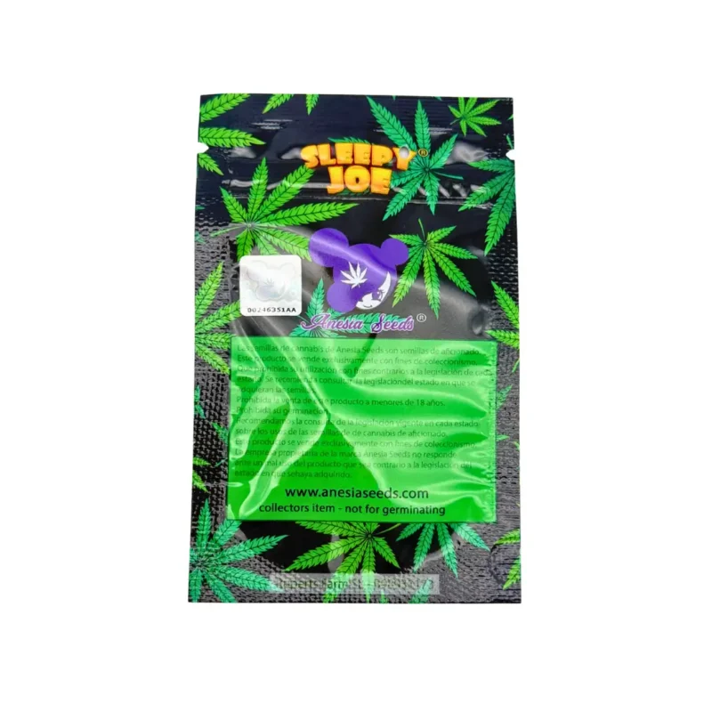 Anesia Seeds Sleepy Joe Verpackung Rückseite