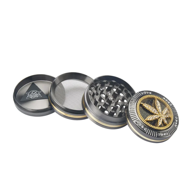 Champ High Grinder Bling Bling Leaf 4 teilig 3