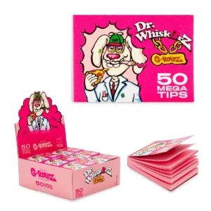 G Rollz Dr. Whiskerz Pink Mega Tips 4×5,5cm – 50 Tips Booklet