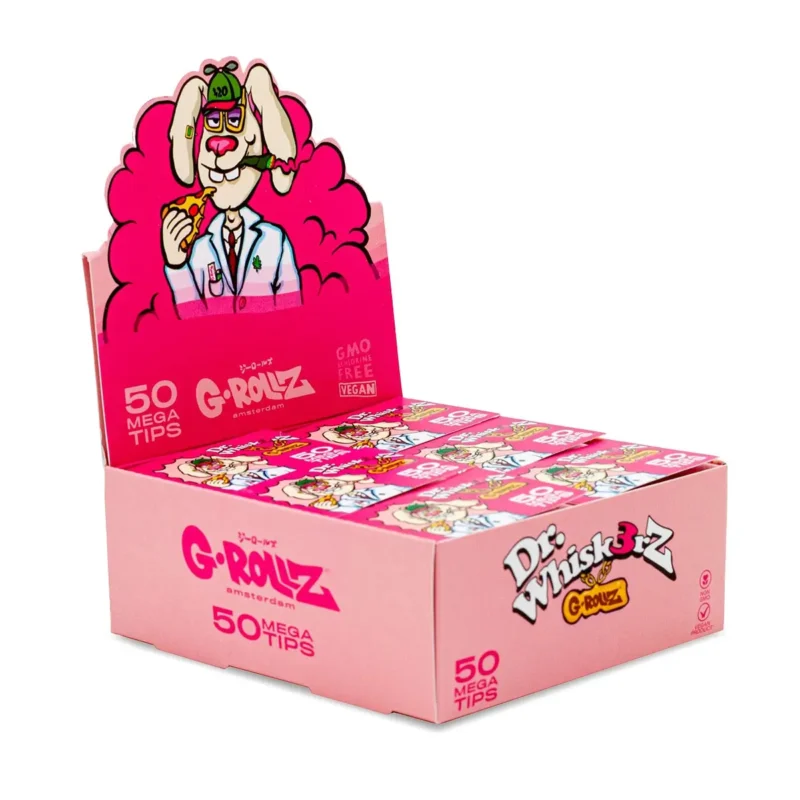 G Rollz Dr. Whiskerz Pink Mega Tips 4×5,5cm – 50 Tips Booklet 4