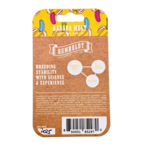 Humboldt Seed Co Banana Melt Verpackung hinten