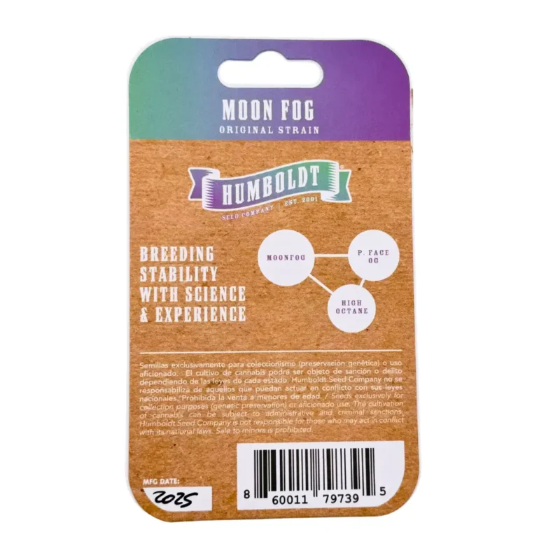 Humboldt Seed Co Moon Fog Verpackung hinten