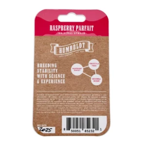 Humboldt Seed Co Raspberry Parfait Verpackung hinten