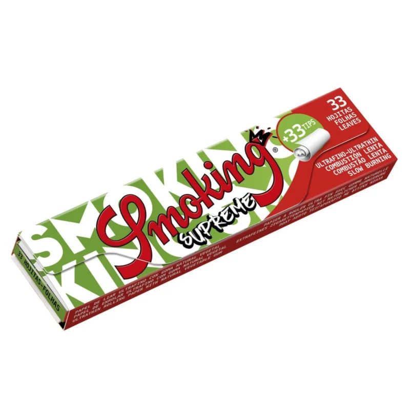 Smoking Supreme King Size Slim Papers + Tips 24 Hefte Box 3