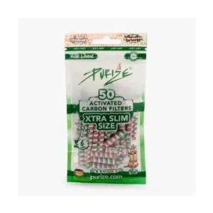 PURIZE Aktivkohlefilter XTRA Slim Size 6mm XMAS Weihnachts Edition 50 Stück