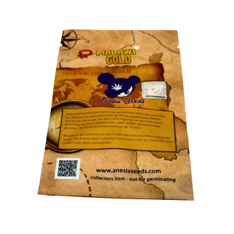 Anesia Seeds Malawi Gold Verpackung hinten