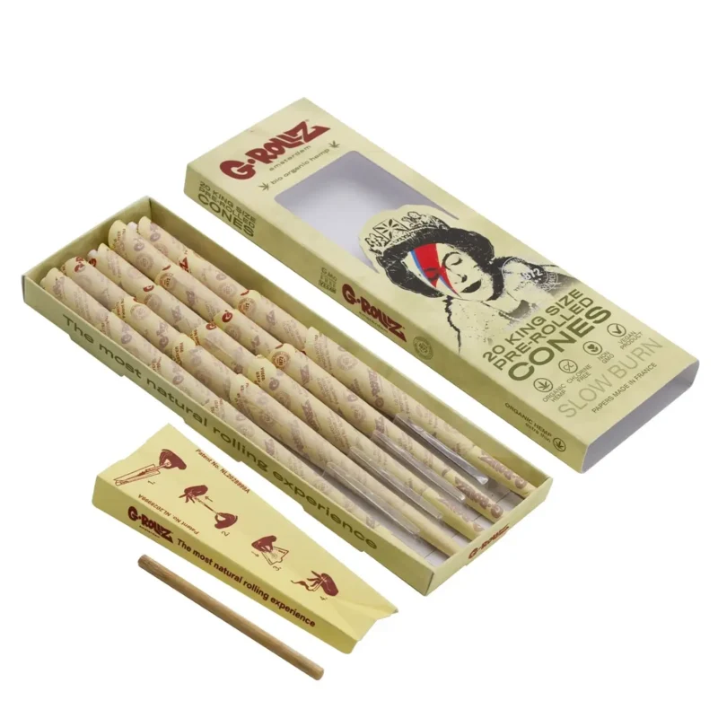 G Rollz Banksy Graffiti Lizzie Stardust Unbleached Pre Rolled KS 20er Pack 2