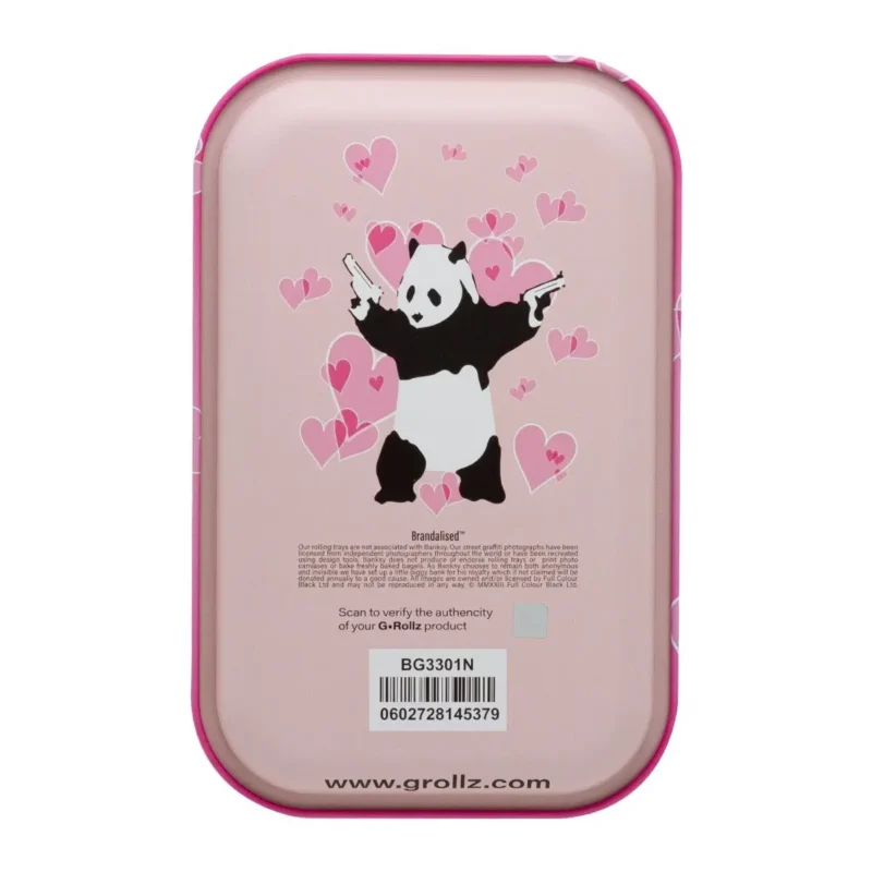 G Rollz Banksys Graffiti Panda Gunnin Medium Tray 17.5 x 27.5 cm 3