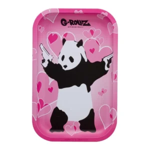 G Rollz Banksys Graffiti Panda Gunnin Medium Tray 17.5 x 27.5 cm