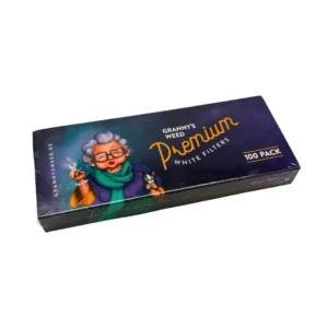 Grannys Weed Aktivkohlefilter Premium 7mm weiß vegan, 100 Stück