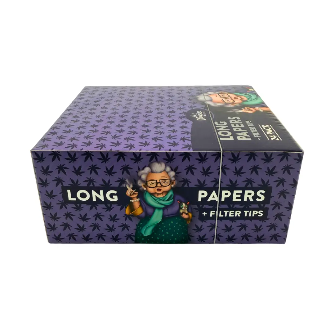 Grannys Weed Longpapers mit Filtertips Kingsize Slim, eine Box mit 24 Packungen 2