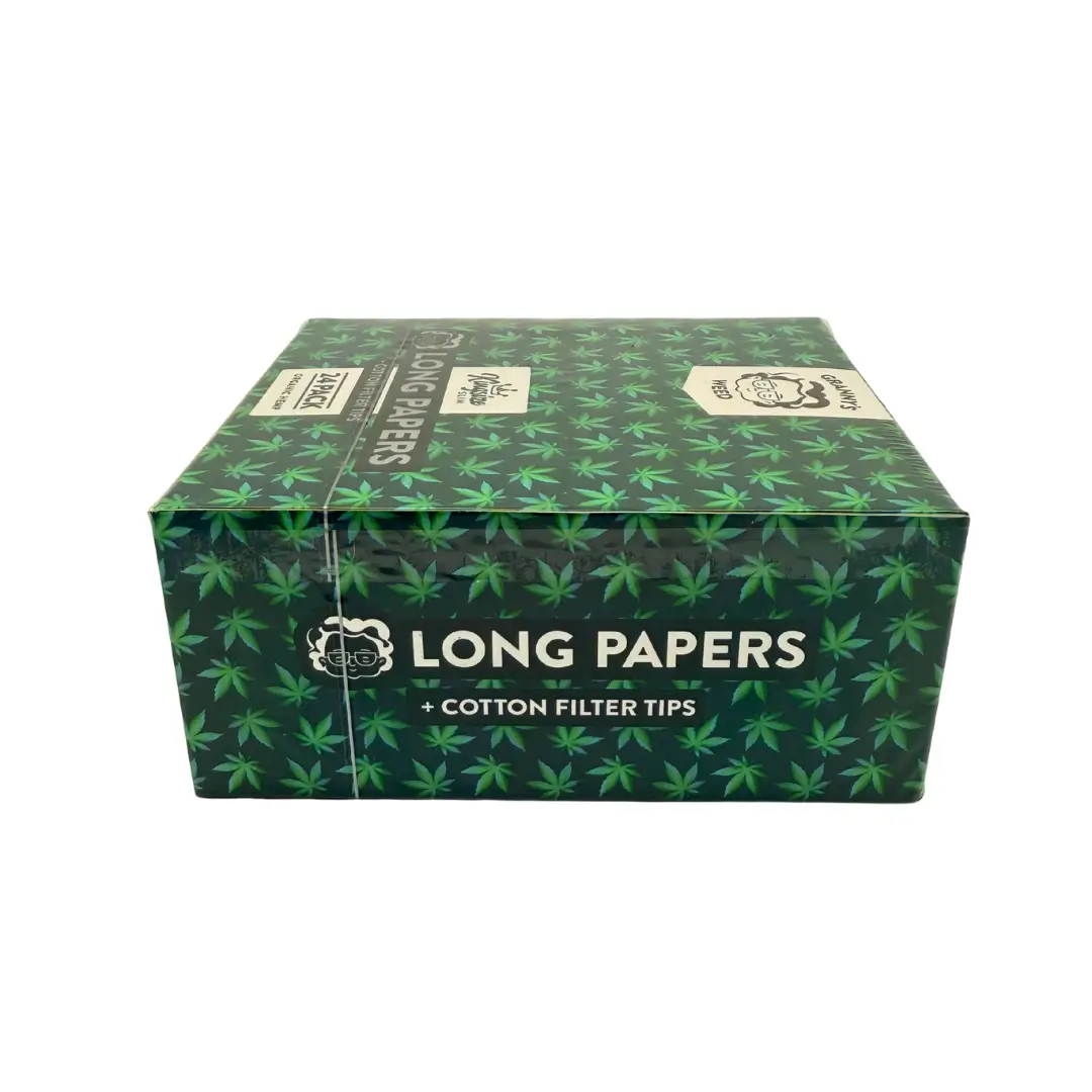 Grannys Weed Organic Longpapers mit Filtertips Kingsize Slim, eine Box mit 24 Packungen 2