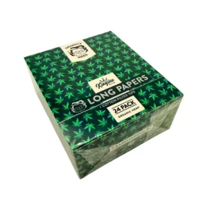 Grannys Weed Organic Longpapers mit Filtertips Kingsize Slim, eine Box mit 24 Packungen