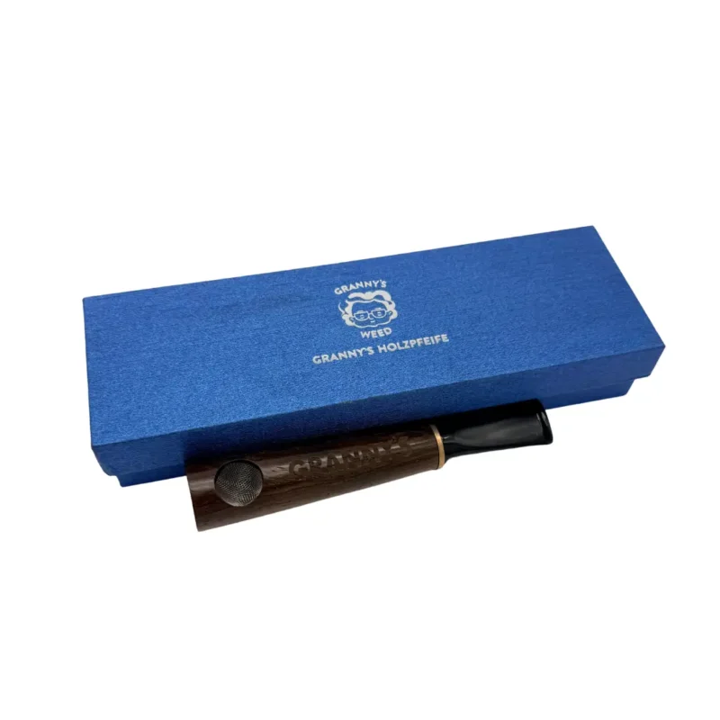 Grannys Weed Premium Holzpfeife mit 9mm Aktivkohlefilter Purpfeife 2