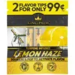 King Palm Flavor Tips Lemon Haze 7mm – 2 Stück