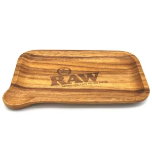 RAW Wooden Rolling Tray Spout 28,5 × 18,5 × 2 cm 2