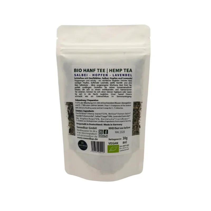 Sweedbar Sweed Dreams Hanf Tee hinten