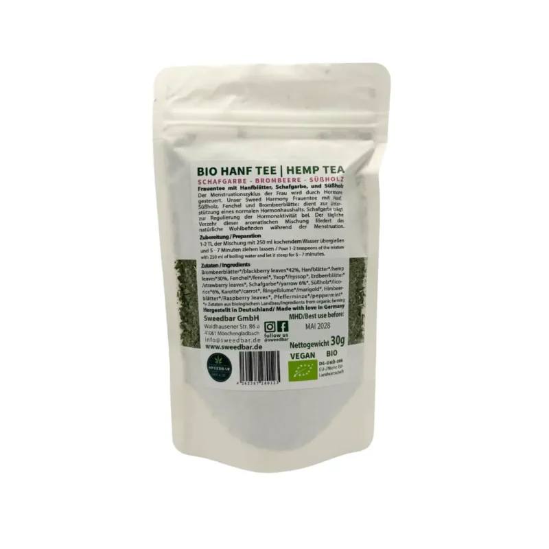 Sweedbar Sweed Harmony Hanf Tee hinten