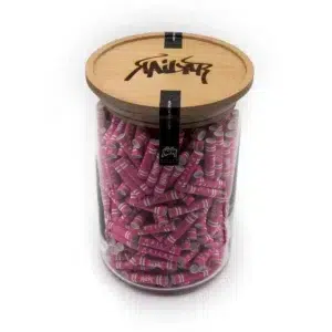 Kailar Aktivkohlefilter Cellulose Slim 6mm Pink im Glas – 500 Stück