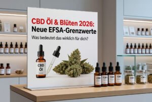 Mehr über den Artikel erfahren CBD Öl & Blüten 2026: Neue EFSA-Grenzwerte – Was bedeutet das wirklich für dich?