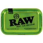 RAW Emerald Green 20th Anniversary Rolling Tray Medium Grün 27,5 x 17,5 cm