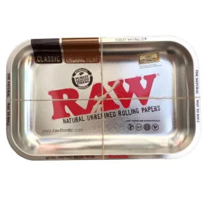RAW Metal Rolling Tray Metallic Medium 27,5 x 17,5 cm