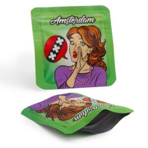 Amsterdam geruchssichere Mylar Bags 64x64mm – 50 Stück