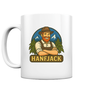 Hanfjack Logo – Tasse glossy