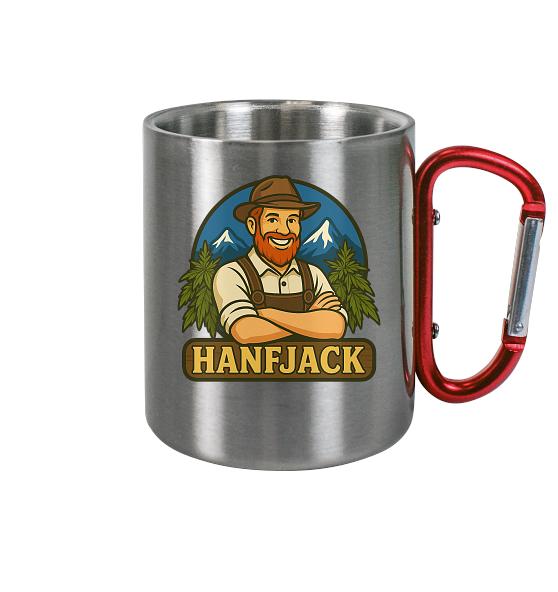 Hanfjack Logo - Edelstahl Tasse