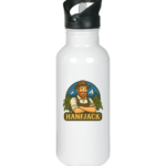 Hanfjack Logo - Edelstahl-Trinkflasche