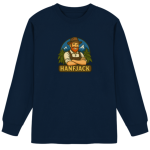 Hanfjack Logo – Organic Heavy Oversized Longsleeve T-Shirt