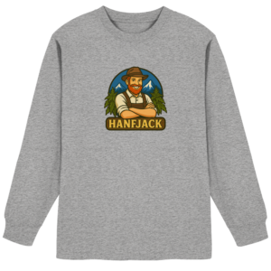 Hanfjack Logo – Organic Heavy Oversized Longsleeve T-Shirt