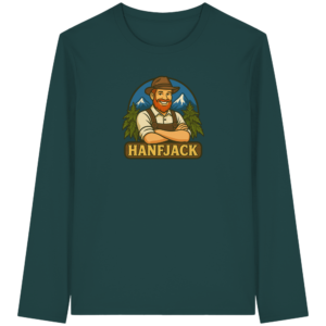 Hanfjack Logo – Organic Longsleeve T-Shirt
